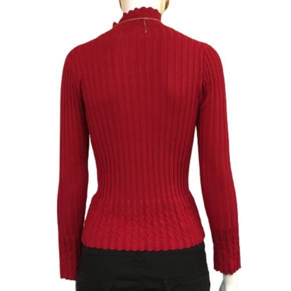 VEX Collection Red Size S Long Sleeve Sweater - Picture 4 of 11